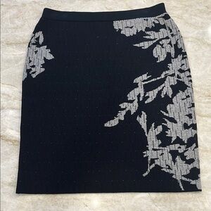 LEO & SAGE Revolve Brand | Sweater Pencil Skirt | Black & Grey | Size Large